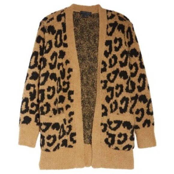 💕BAREFOOT DREAMS💕 CozyChic Leopard Cardigan (M) - Picture 8 of 16